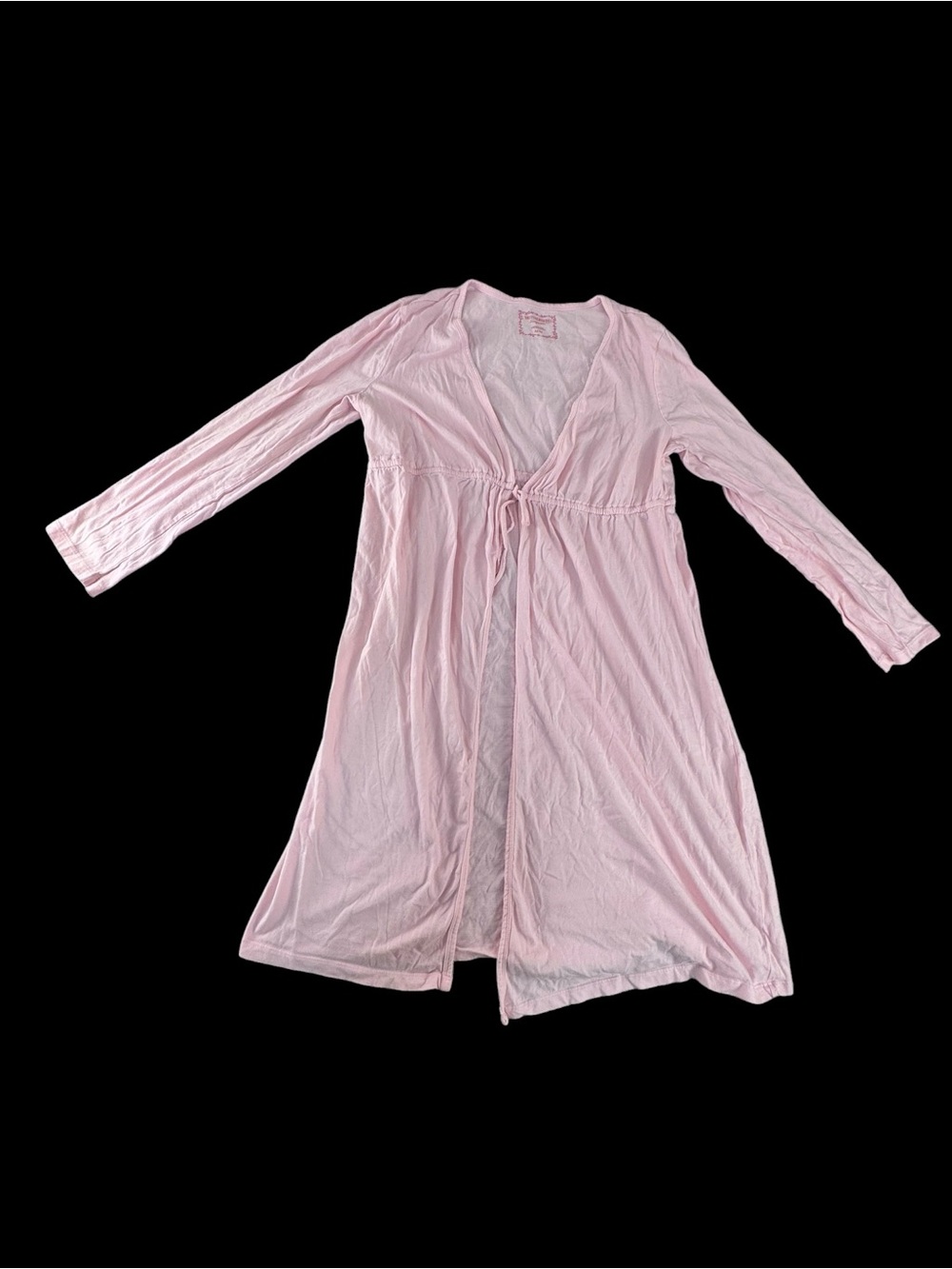 Motherhood Maternity  Pink Nursing Wrap Robe with Tie Front